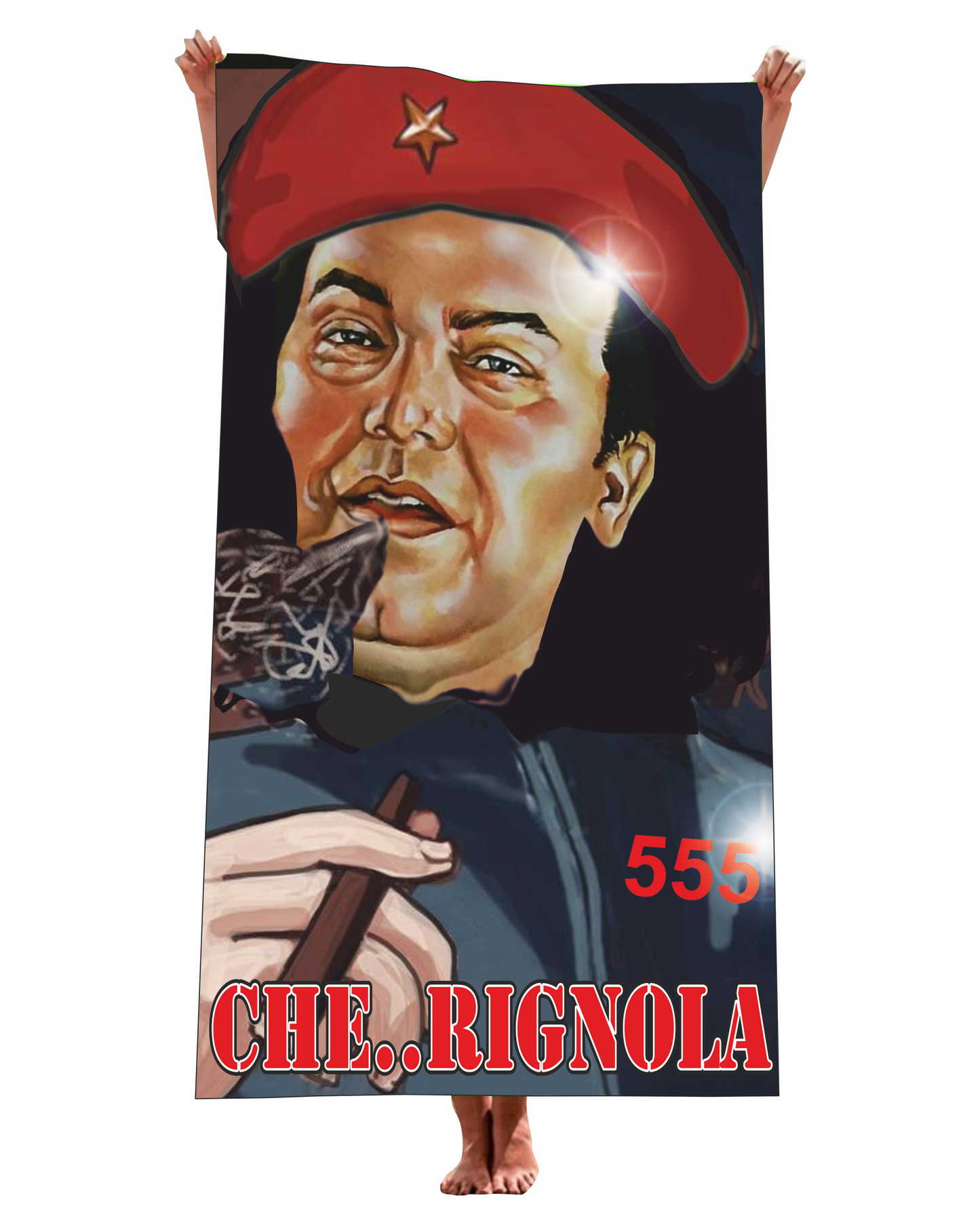 Telo per il mare, piscina. palestra con stampa LINO BANFI CHE RIGNOLA