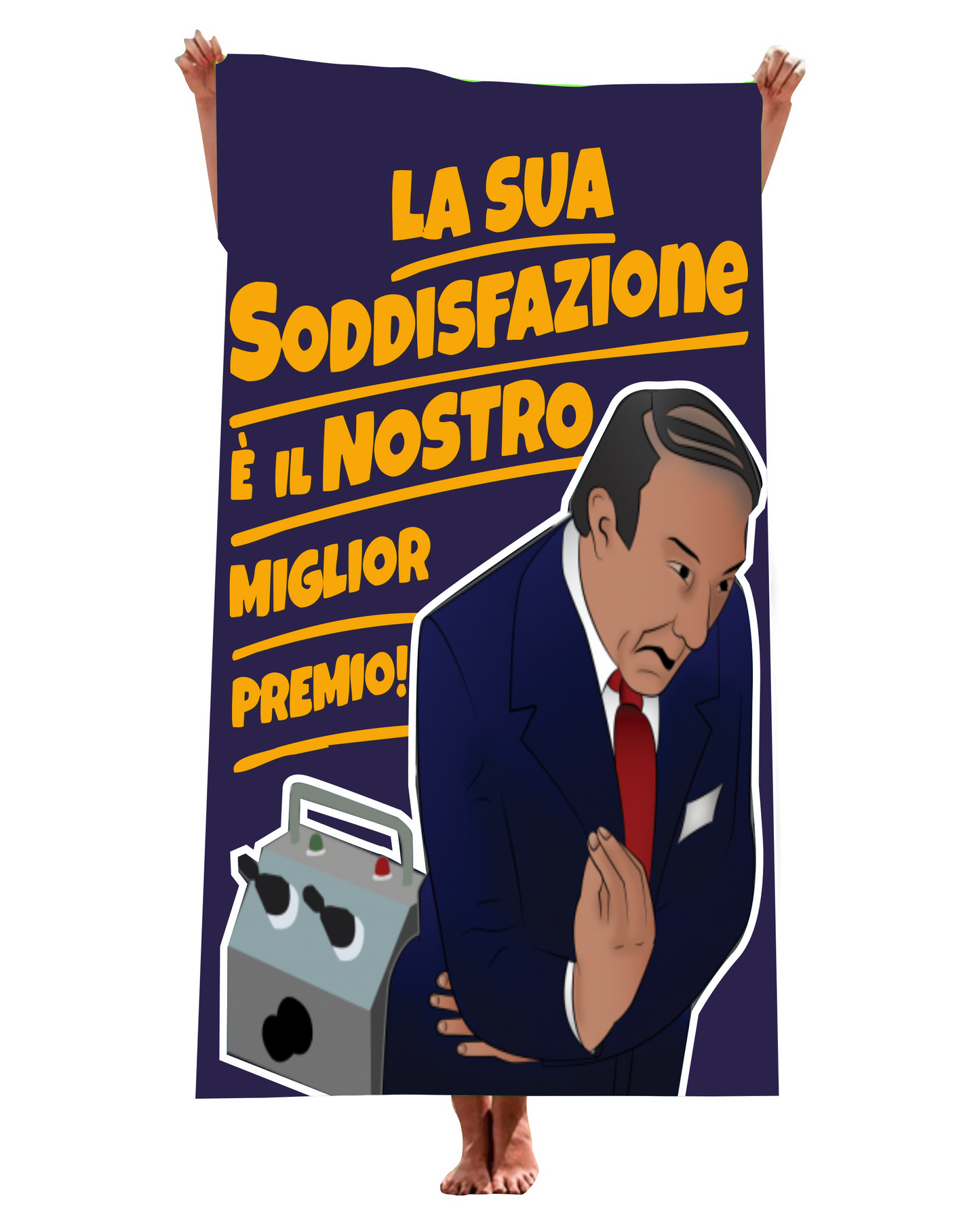 Telo per il mare, piscina. palestra con stampa LA SUA SODDISFAZIONE