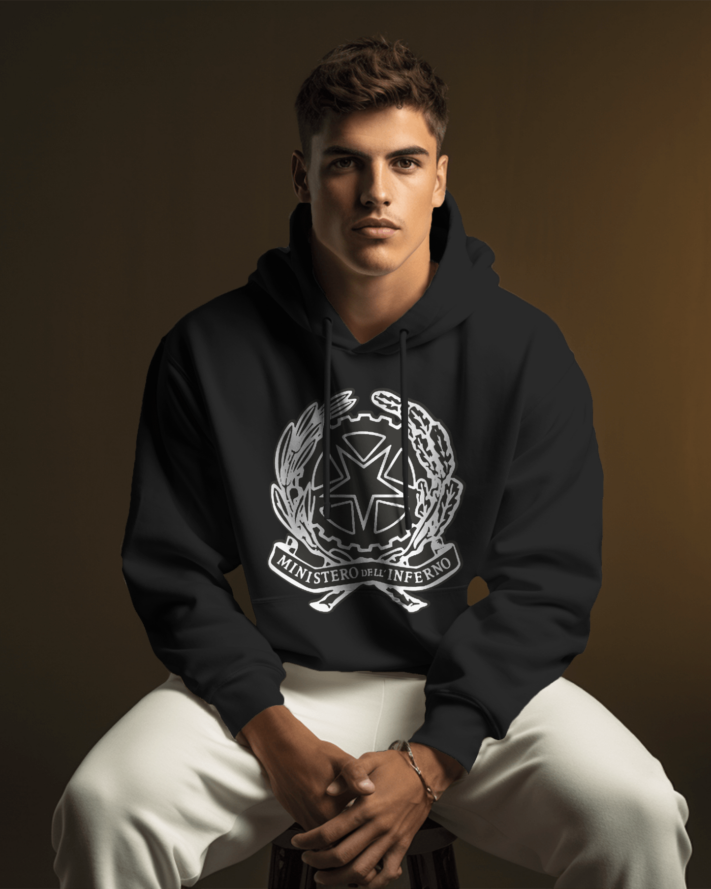 Felpa CON MARSUPIO E CAPPUCCIO DA ADULTO E DA BIMBO STAMPA STREET WEAR