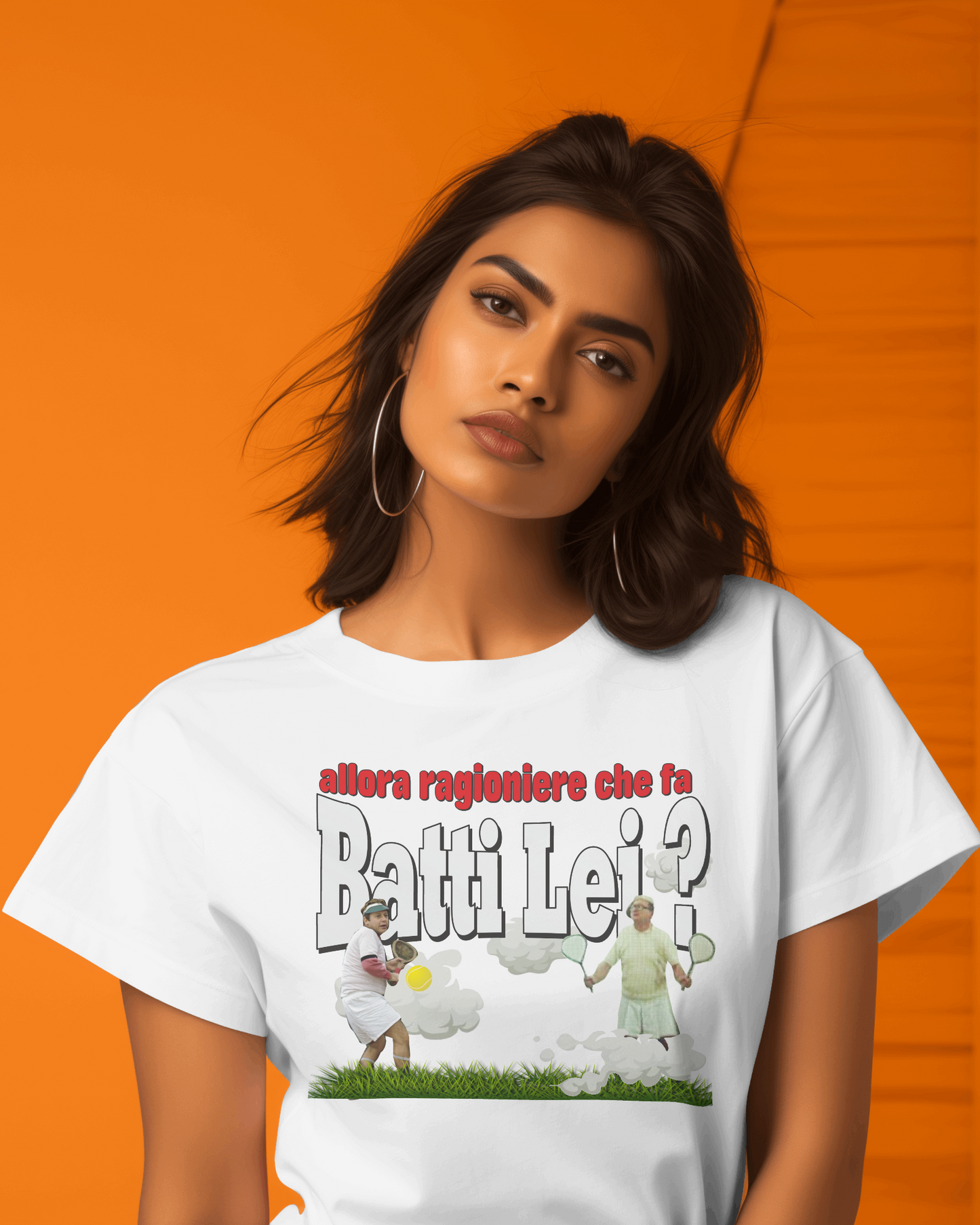 Maglietta unisex 100% cotone organico Batti lei