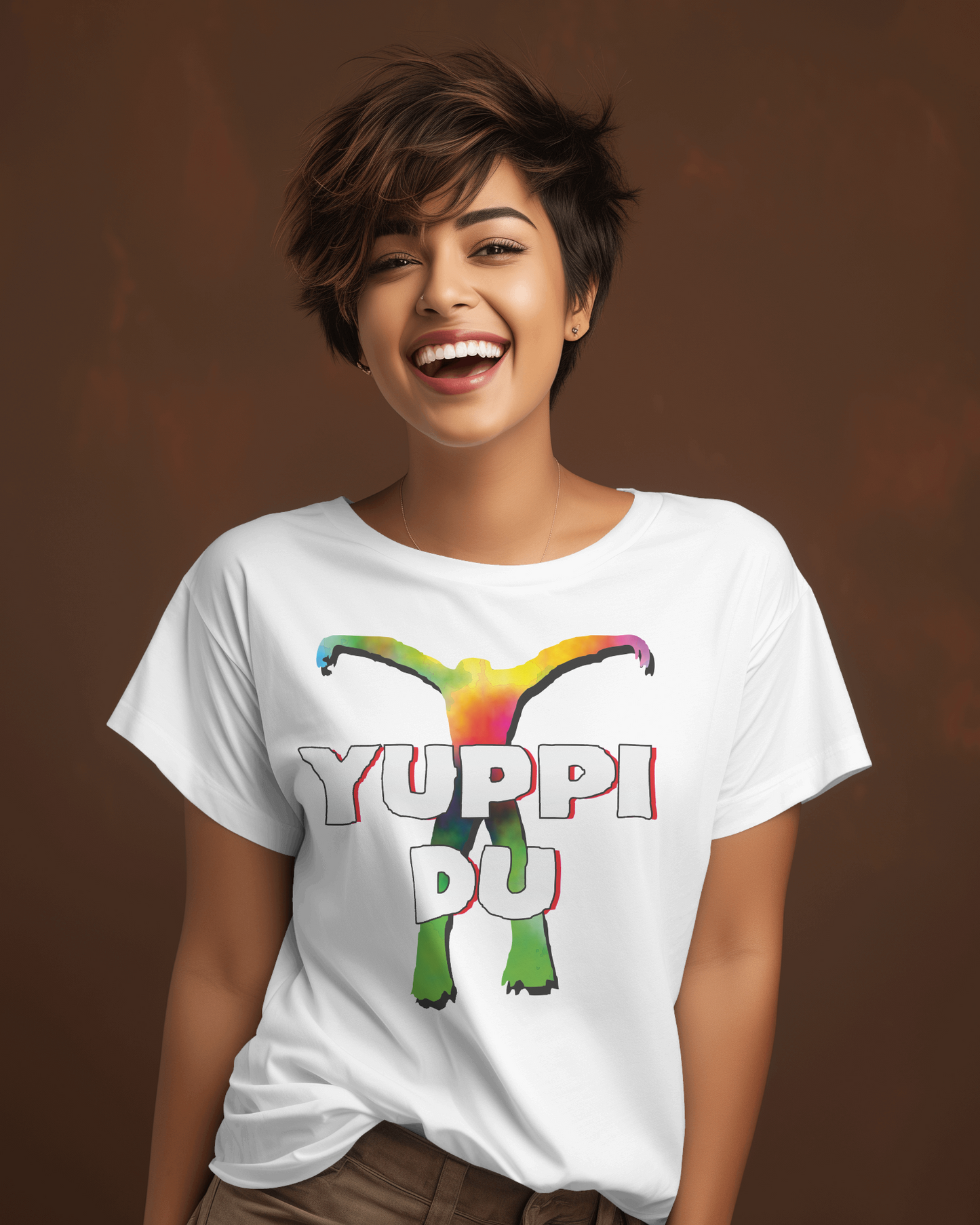 Maglietta unisex 100% cotone organico con stampa YUPPIDU
