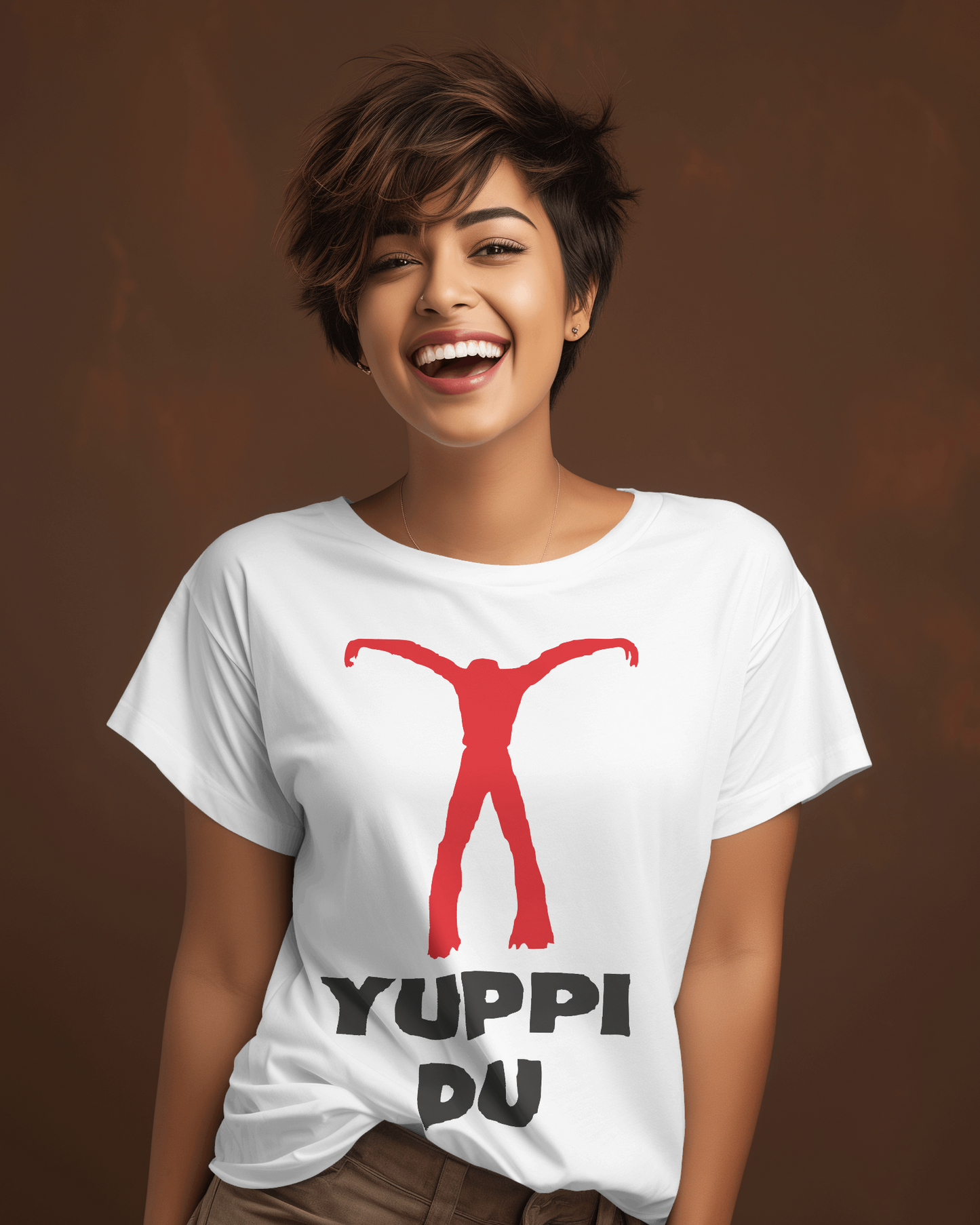 Maglietta unisex 100% cotone yuppi du