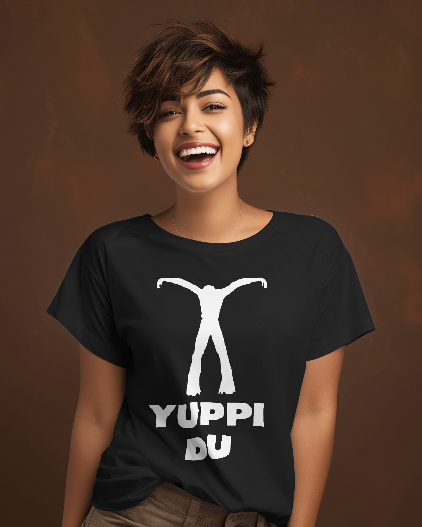 Maglietta unisex 100% cotone organico con stampa YUPPIDU