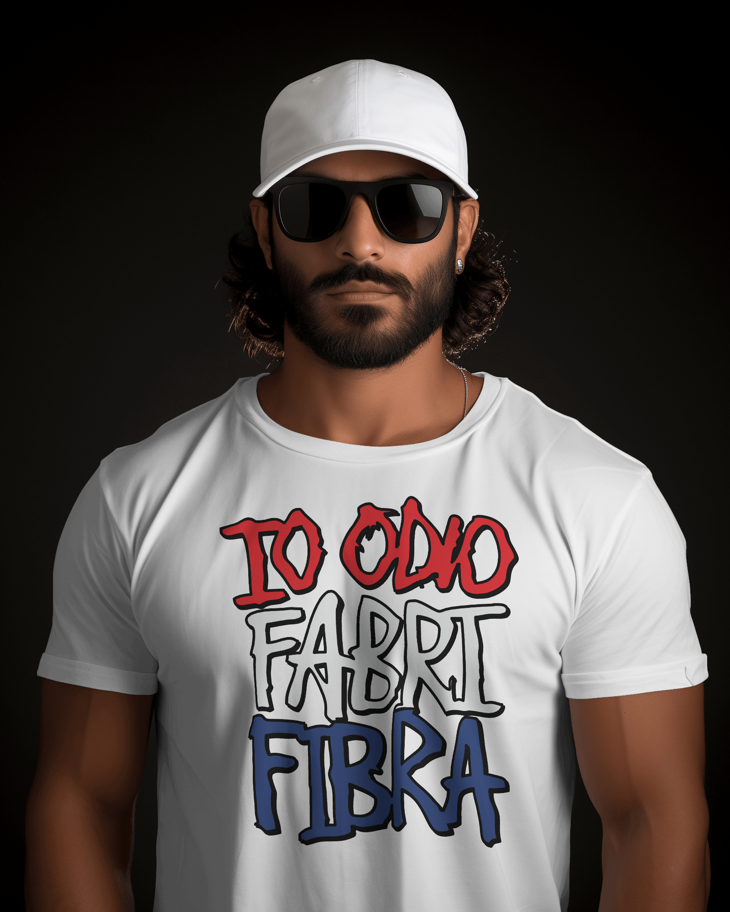 Maglietta unisex 100% cotone organico io odio fabri fibra