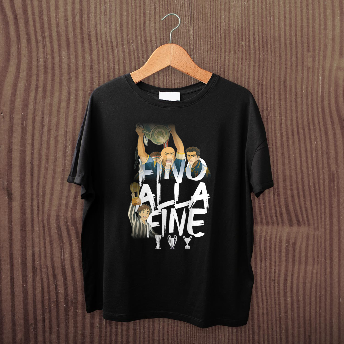 Maglietta unisex 100% cotone organico con stampa FINO ALLA FINE
