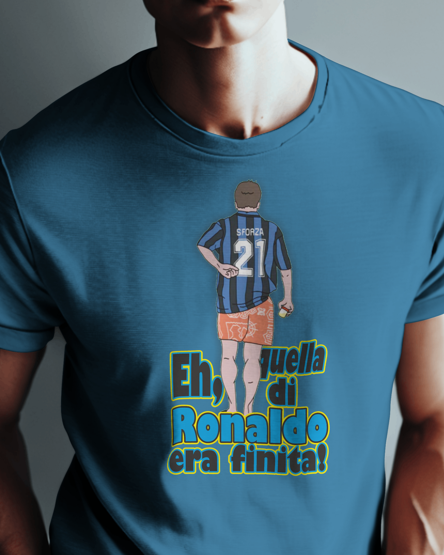 Maglietta unisex 100% cotone organico Stampa "quella di Ronaldo era finita"