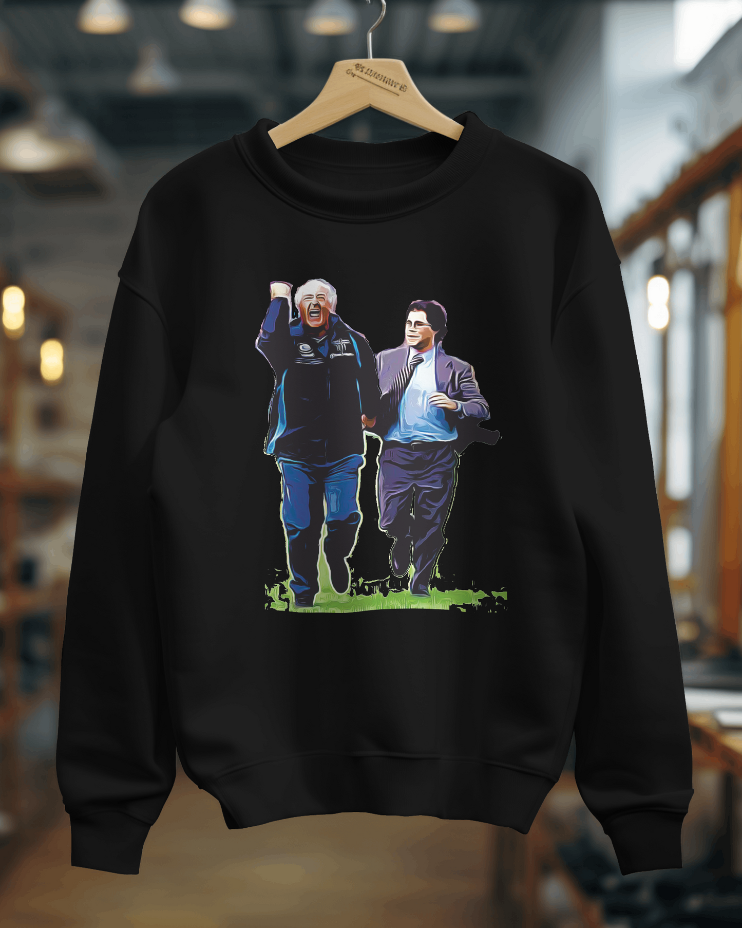 Felpa girocollo Fashion con stampa La corsa di Mazzone