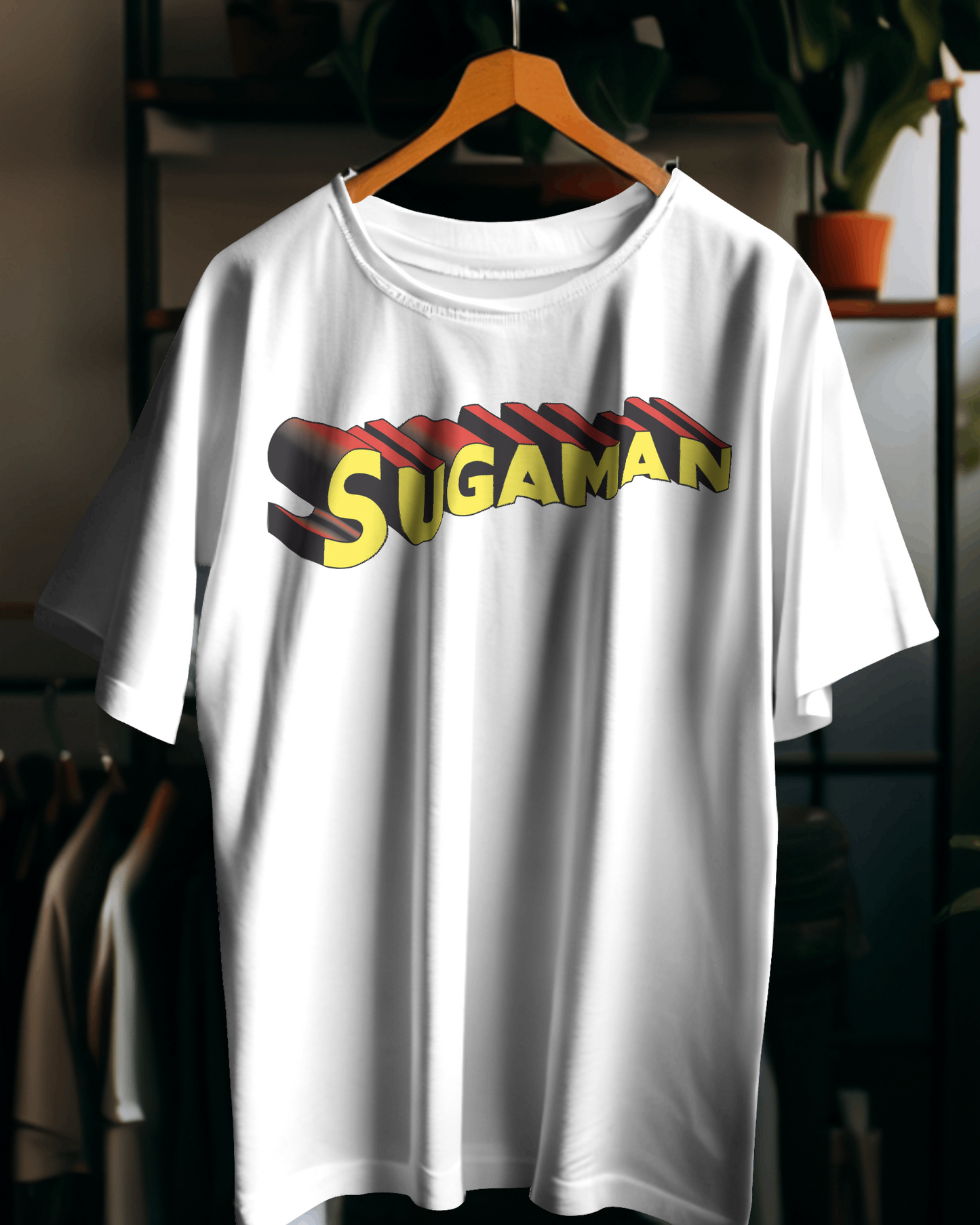 Maglietta vari colori, manica corta, e con stampa Sugaman