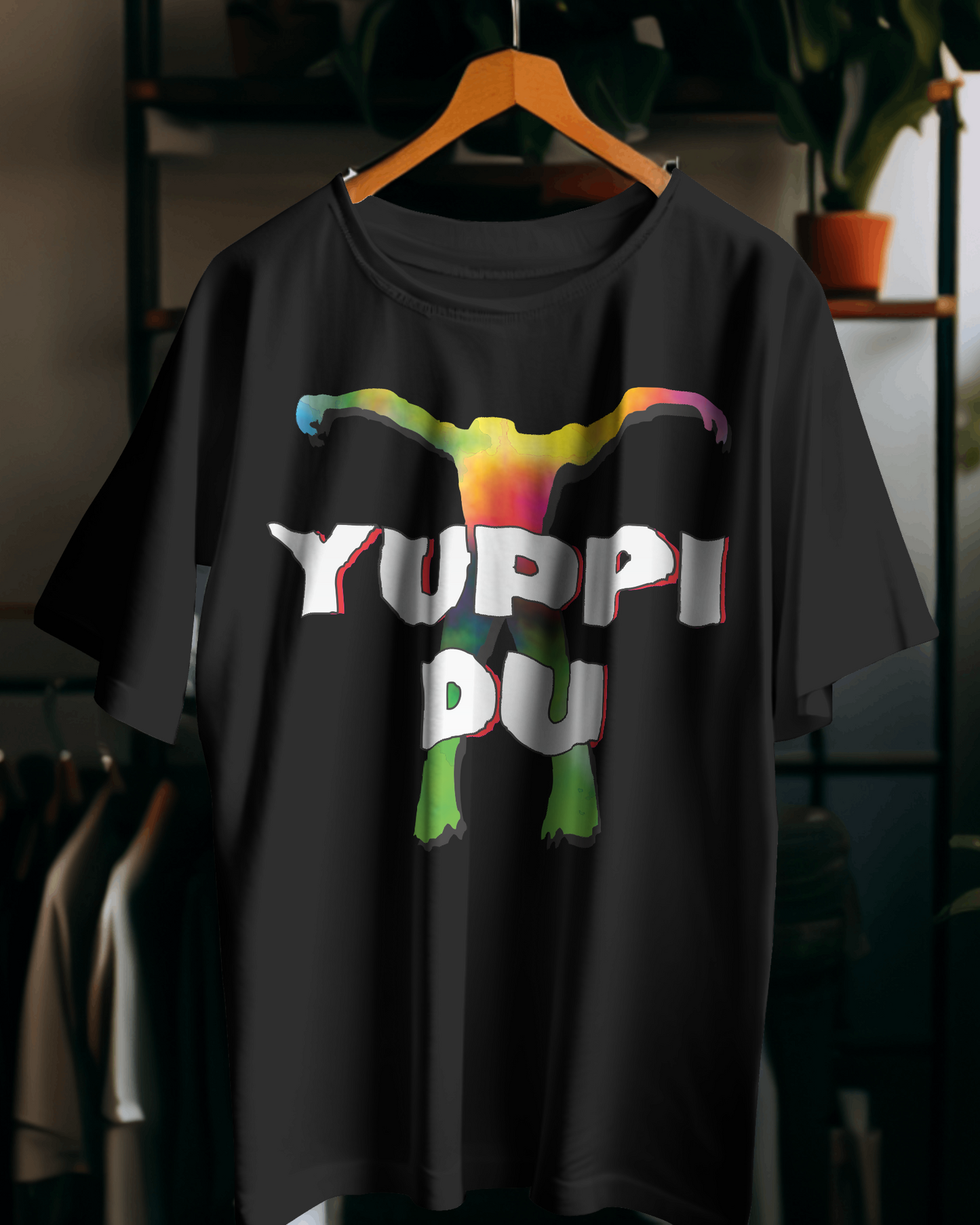 Maglietta unisex 100% cotone organico con stampa YUPPIDU