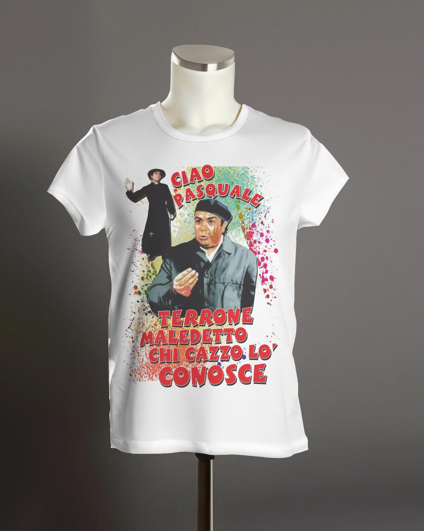 MAGLIETTA IN 100% COTONE UOMO-DONNA COLORE BIANCO