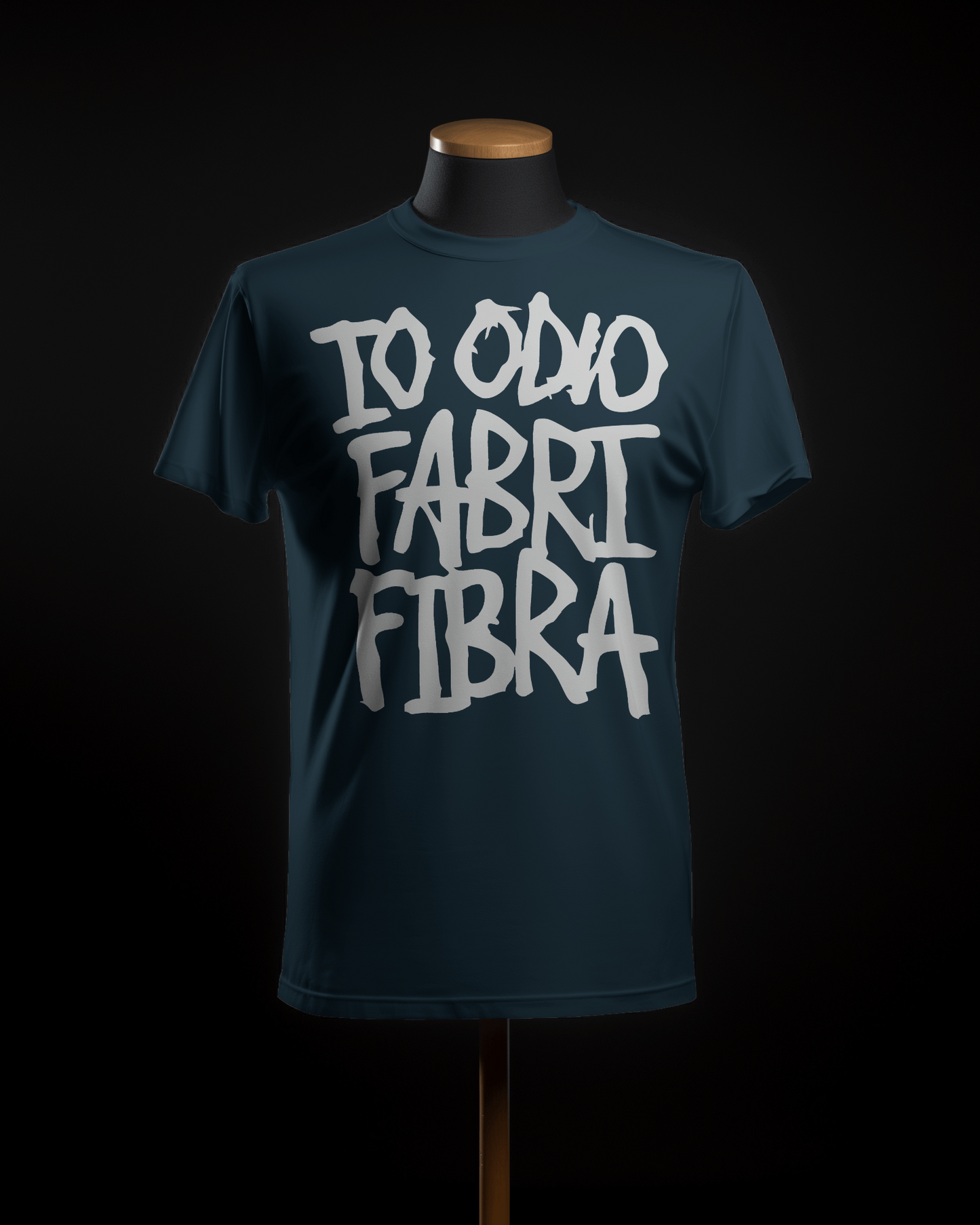 Maglietta unisex 100% cotone organico io odio fabri fibra