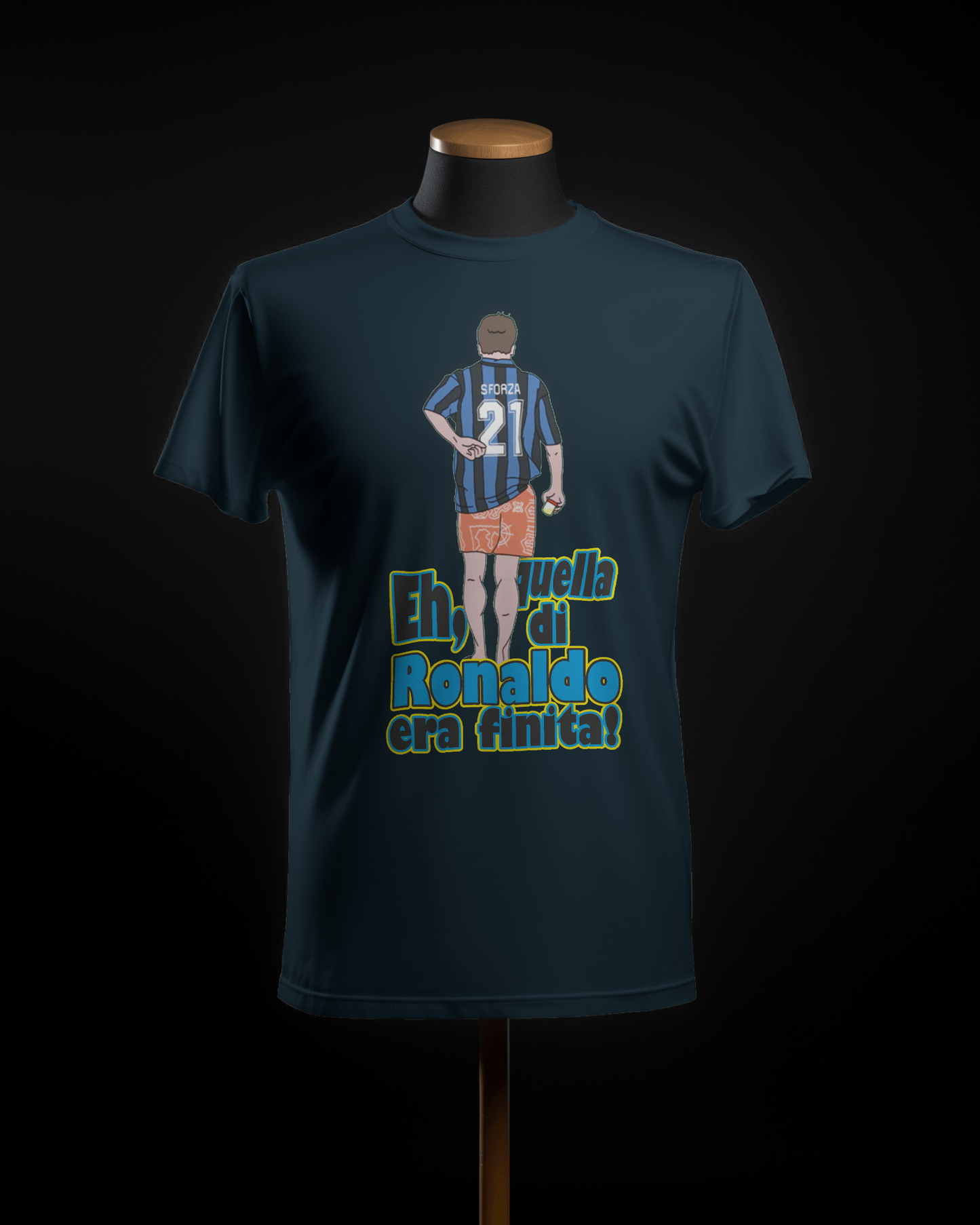 Maglietta unisex 100% cotone organico Stampa "quella di Ronaldo era finita"