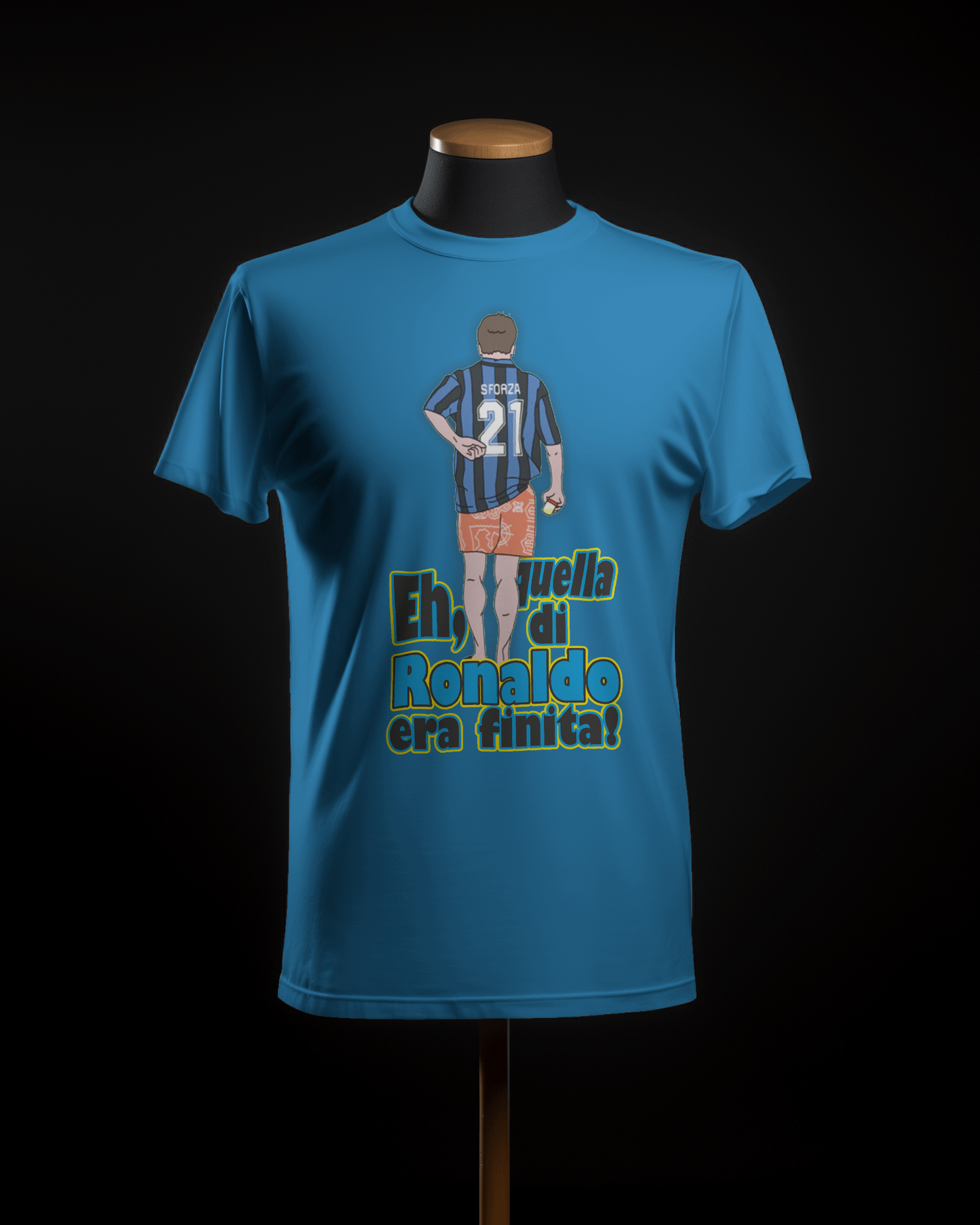Maglietta unisex 100% cotone organico Stampa "quella di Ronaldo era finita"