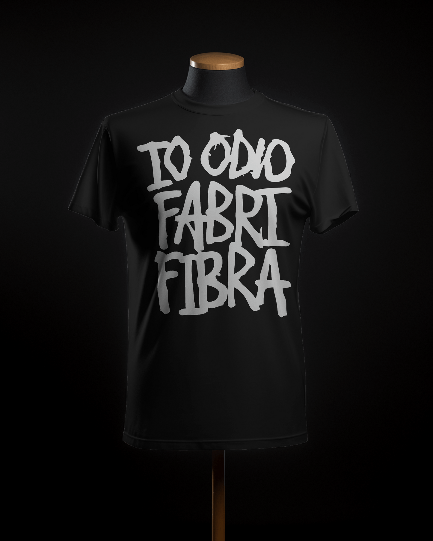 Maglietta unisex 100% cotone organico io odio fabri fibra