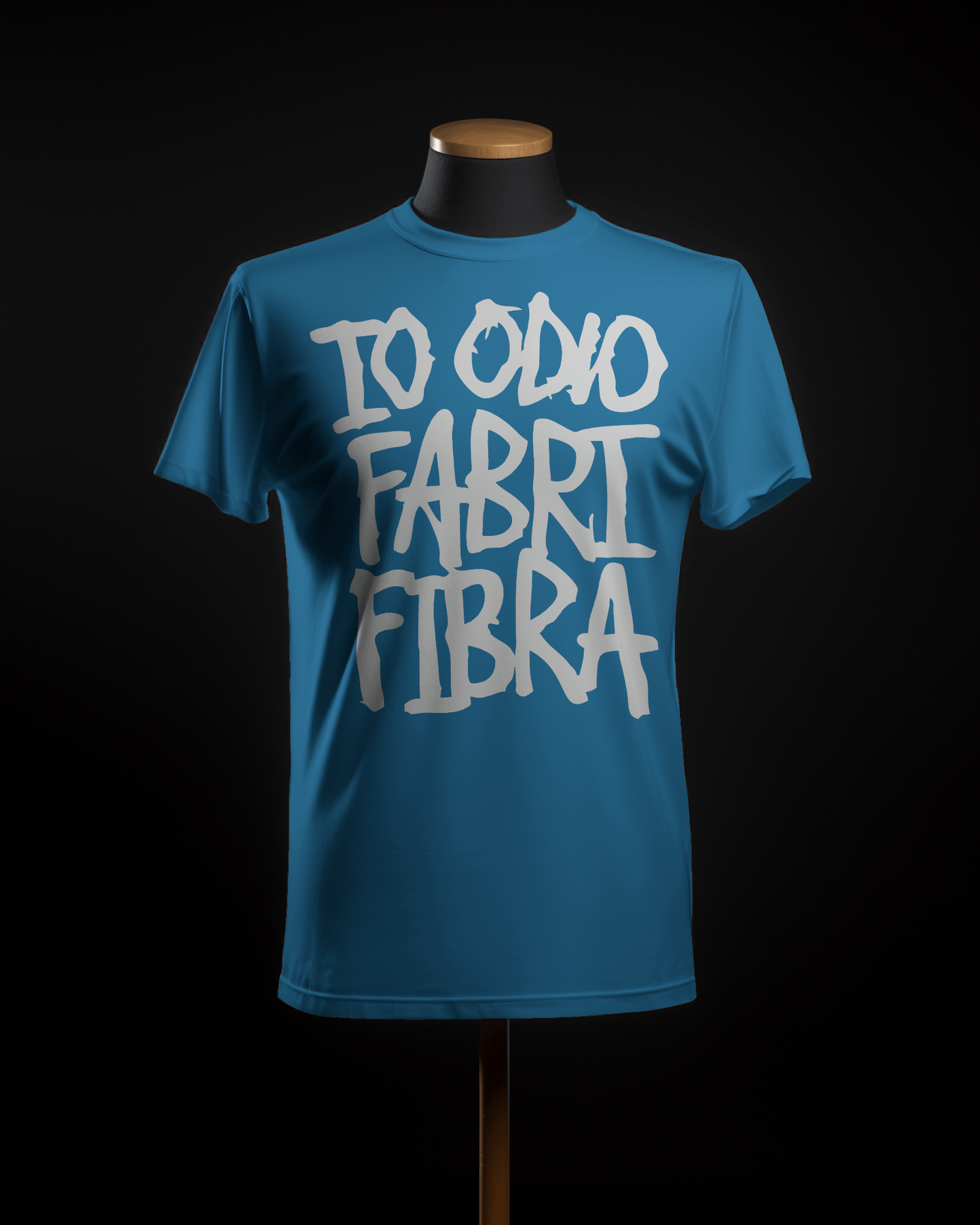 Maglietta unisex 100% cotone organico io odio fabri fibra