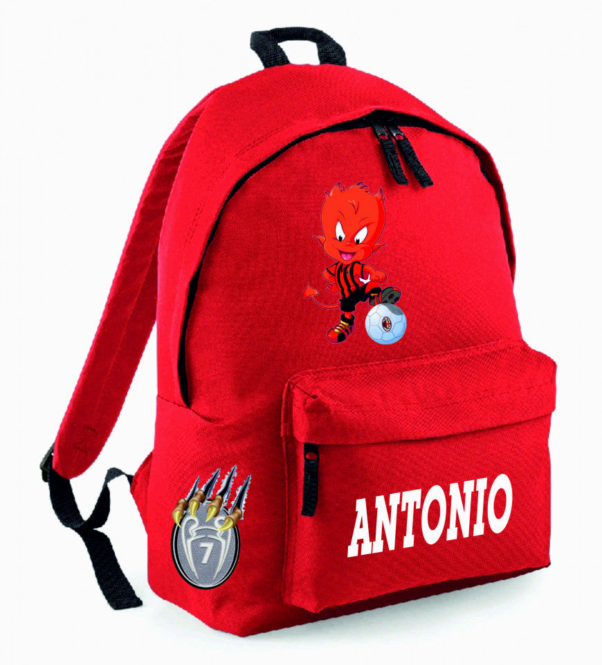 Zaino personalizzabile con tuo nome e la tua squadra del cuore