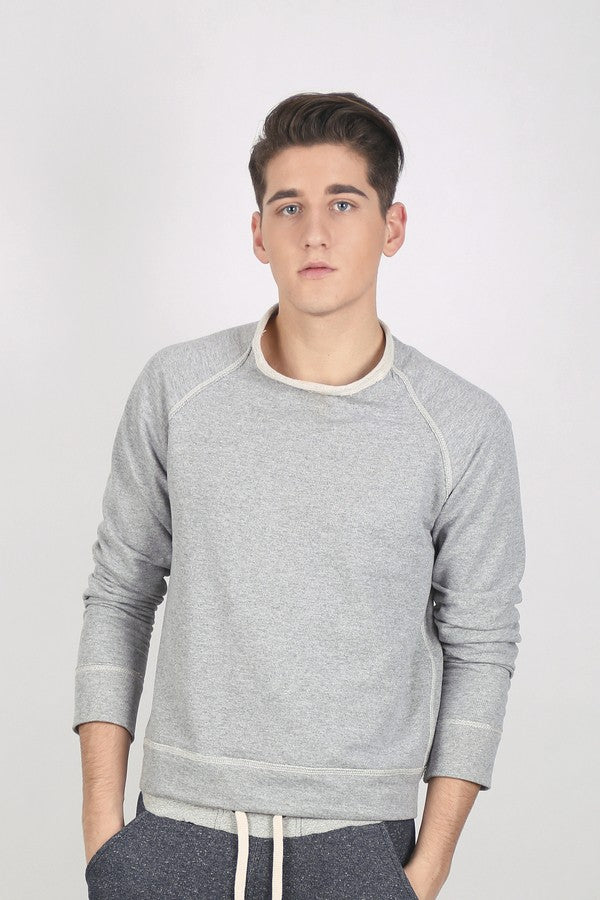 ATTIVA CONTRAST FELPA FRENCH TERRY REVERSIBILE GIROCOLLO VESTI - IT301 - UOMO