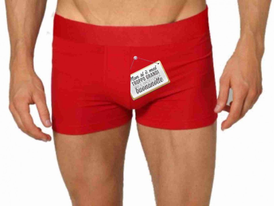 BOXER UOMO ROSSO NATALIZIO