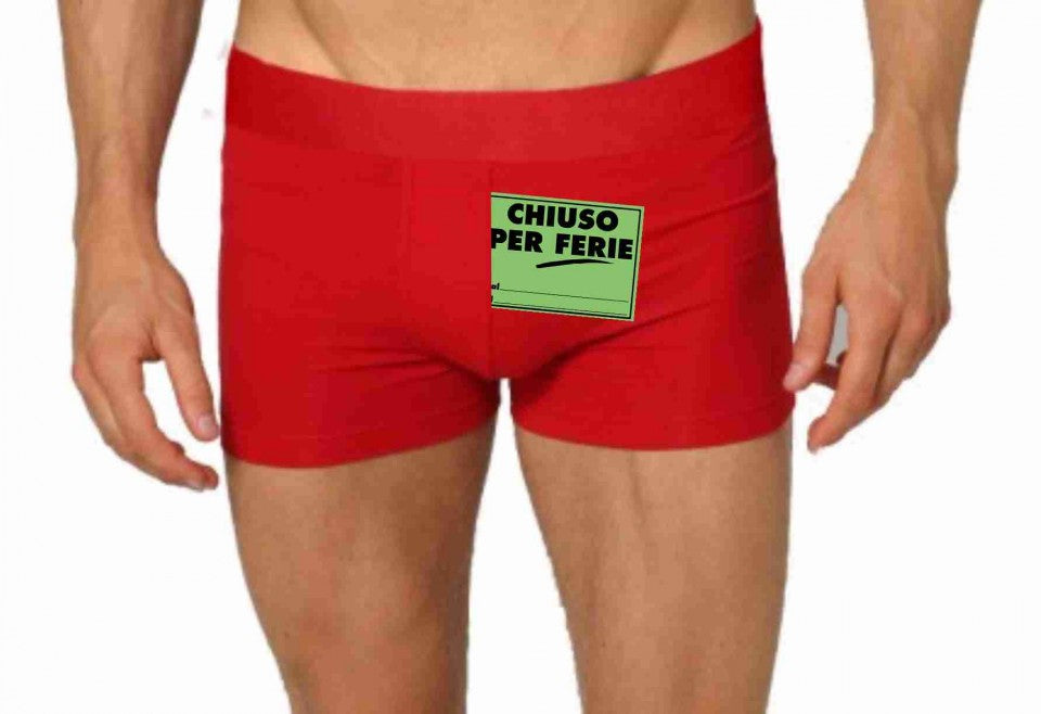 BOXER UOMO ROSSO NATALIZIO