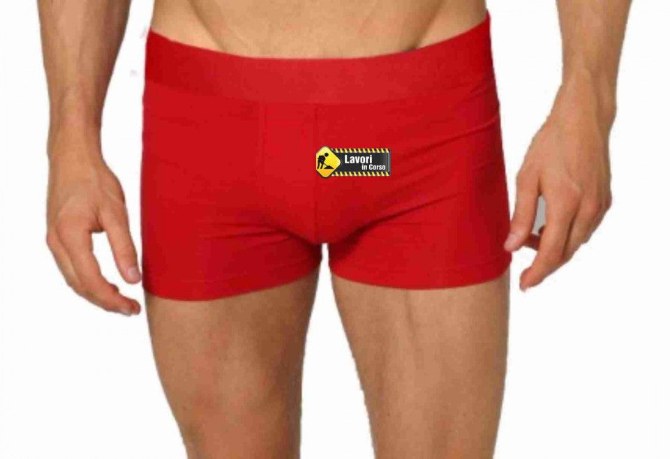 BOXER UOMO ROSSO NATALIZIO