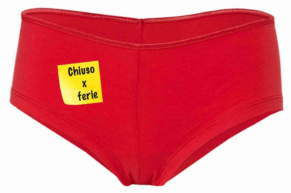 Coulotte Cotton Stretch rosso per natale
