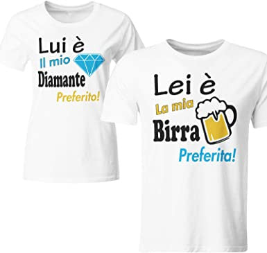 DUE MAGLIETTE IN 100% COTONE UOMO/DONNA : YOU AND ME