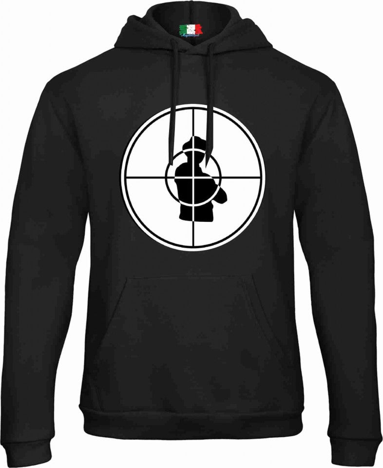 Felpa CON MARSUPIO E CAPPUCCIO DA ADULTO E DA BIMBO STAMPA STREET WEAR