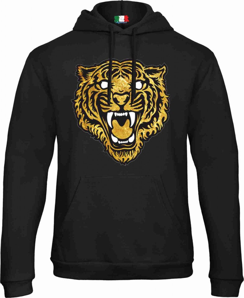 Felpa CON MARSUPIO E CAPPUCCIO DA ADULTO E DA BIMBO STAMPA STREET WEAR