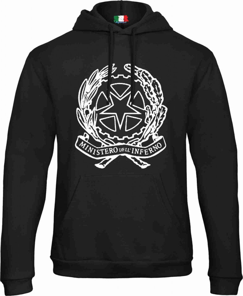 Felpa CON MARSUPIO E CAPPUCCIO DA ADULTO E DA BIMBO STAMPA STREET WEAR