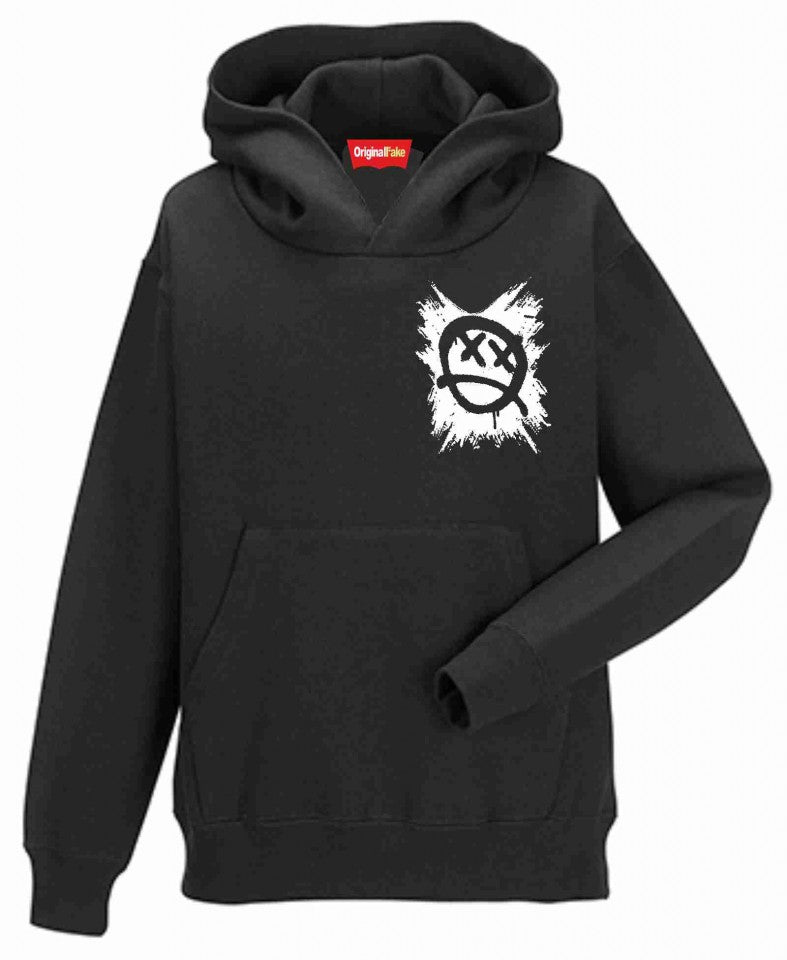 Felpa CON MARSUPIO E CAPPUCCIO DA ADULTO E DA BIMBO STAMPA STREET WEAR