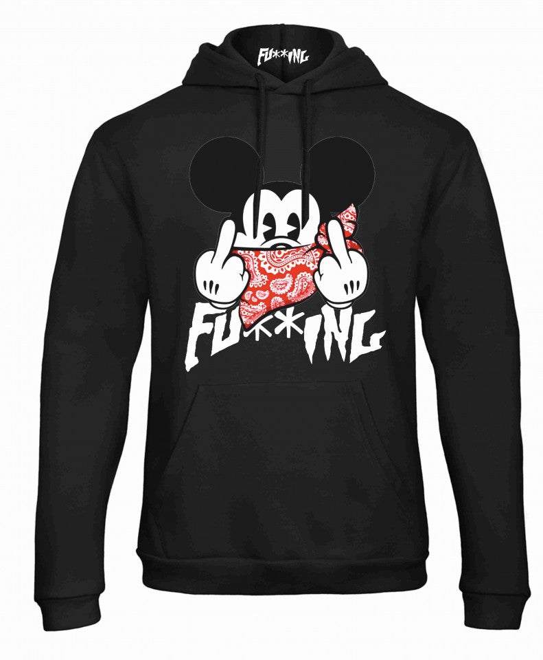 Felpa CON MARSUPIO E CAPPUCCIO da uomo e da donna FUCKING
