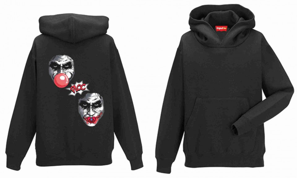 Felpa CON MARSUPIO E CAPPUCCIO da uomo ORIGINAL FAKE CON STAMPA SU RETRO