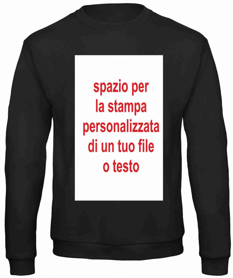Felpa girocollo Fashion con stampa personalizzata