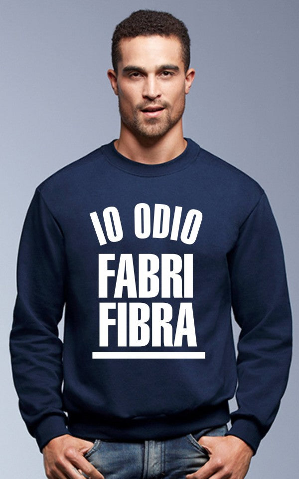 Felpa girocollo Fashion da uomo IO ODIO FABRI FIBRA