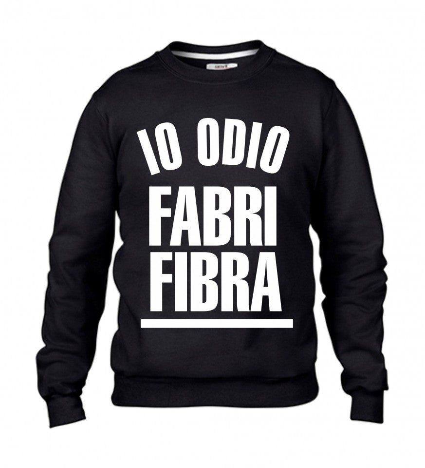 Felpa girocollo Fashion da uomo IO ODIO FABRI FIBRA