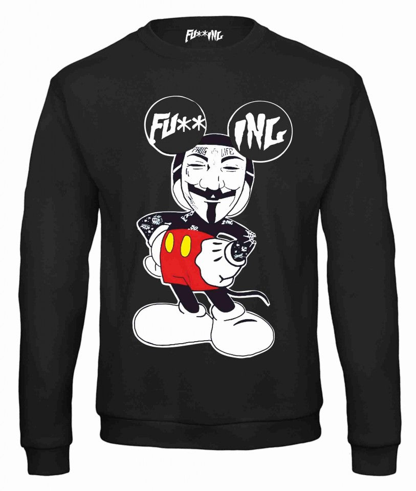 Felpa girocollo Fashion FUCKING