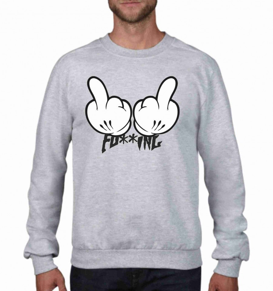 Felpa girocollo Fashion FUCKING