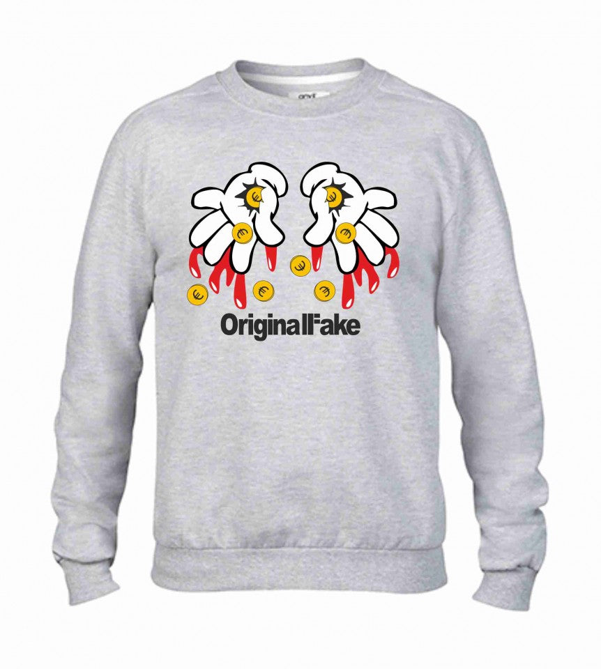 Felpa girocollo Fashion ORIGINAL FAKE