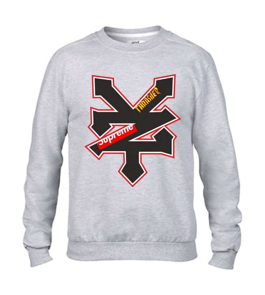 Felpa girocollo Fashion ORIGINALFAKE