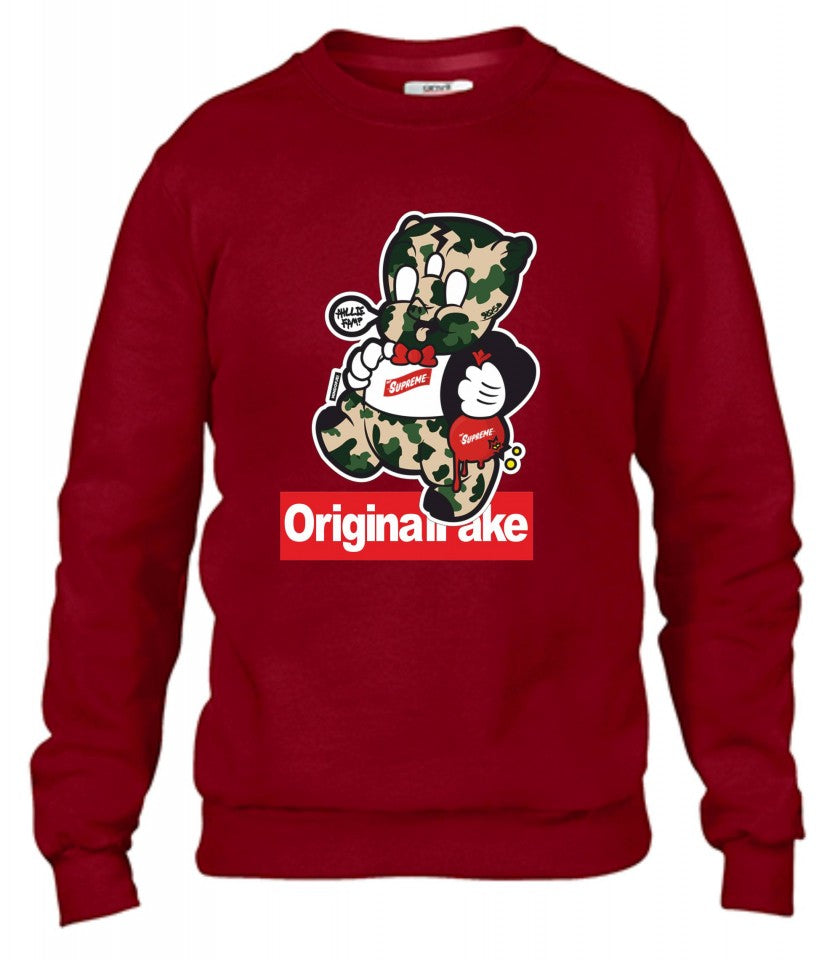 Felpa girocollo Fashion ORIGINALFAKE