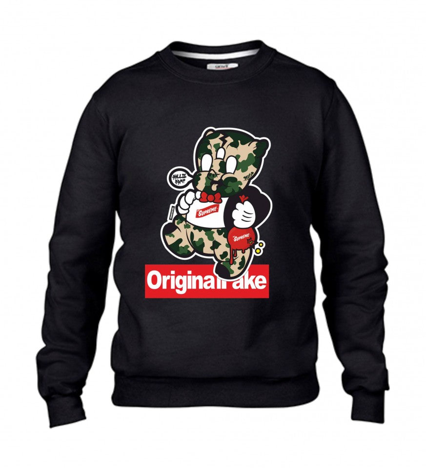 Felpa girocollo Fashion ORIGINALFAKE