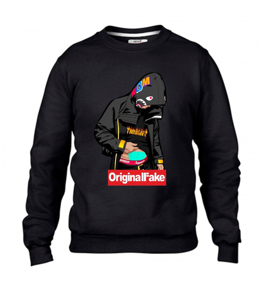 Felpa girocollo Fashion ORIGINALFAKE