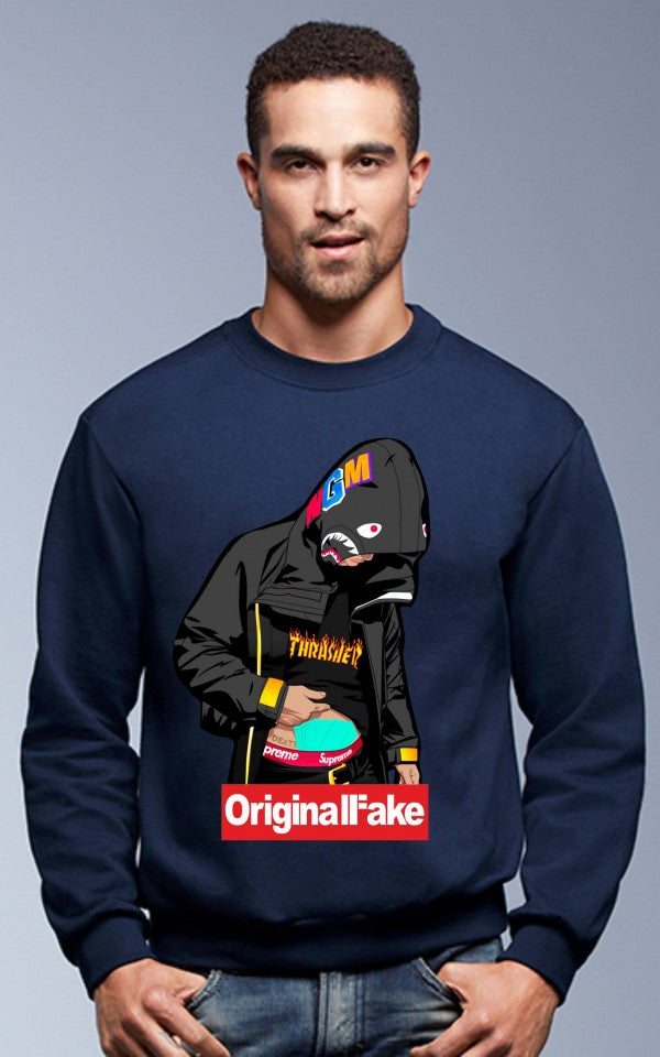 Felpa girocollo Fashion ORIGINALFAKE