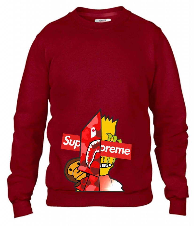 Felpa girocollo Fashion ORIGINALFAKE