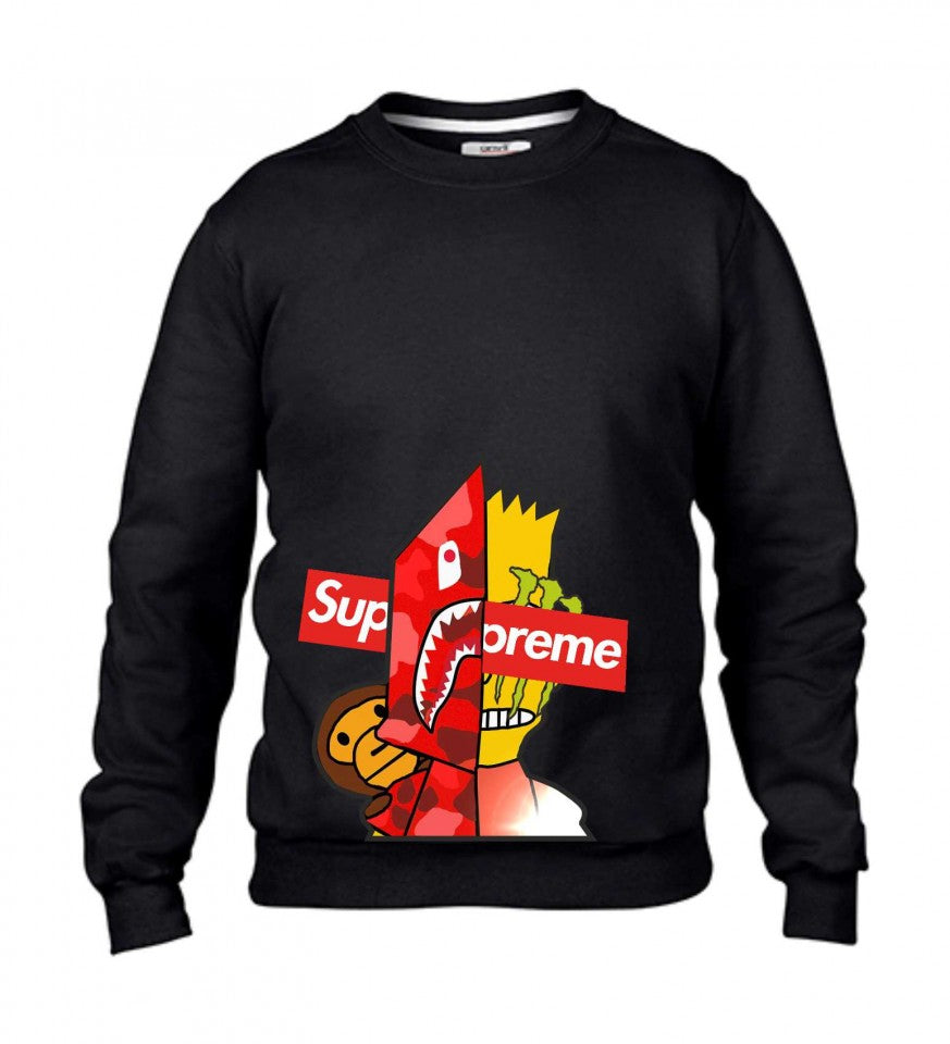 Felpa girocollo Fashion ORIGINALFAKE