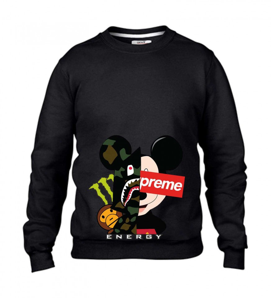 Felpa girocollo Fashion ORIGINALFAKE