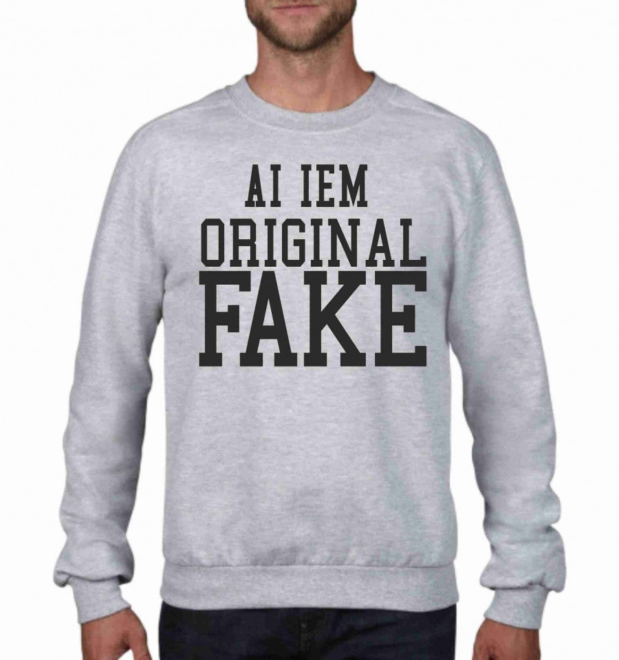 Felpa girocollo Fashion ORIGINALFAKE