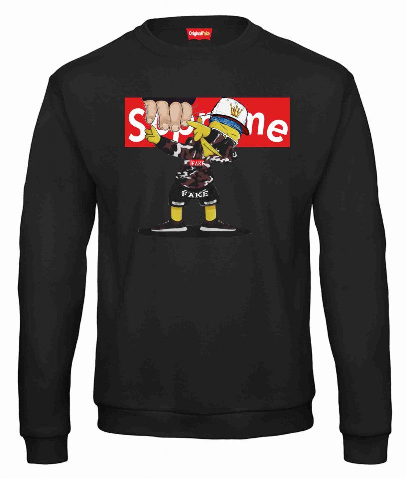 Felpa girocollo Fashion ORIGINALFAKE