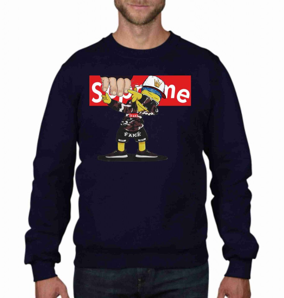 Felpa girocollo Fashion ORIGINALFAKE
