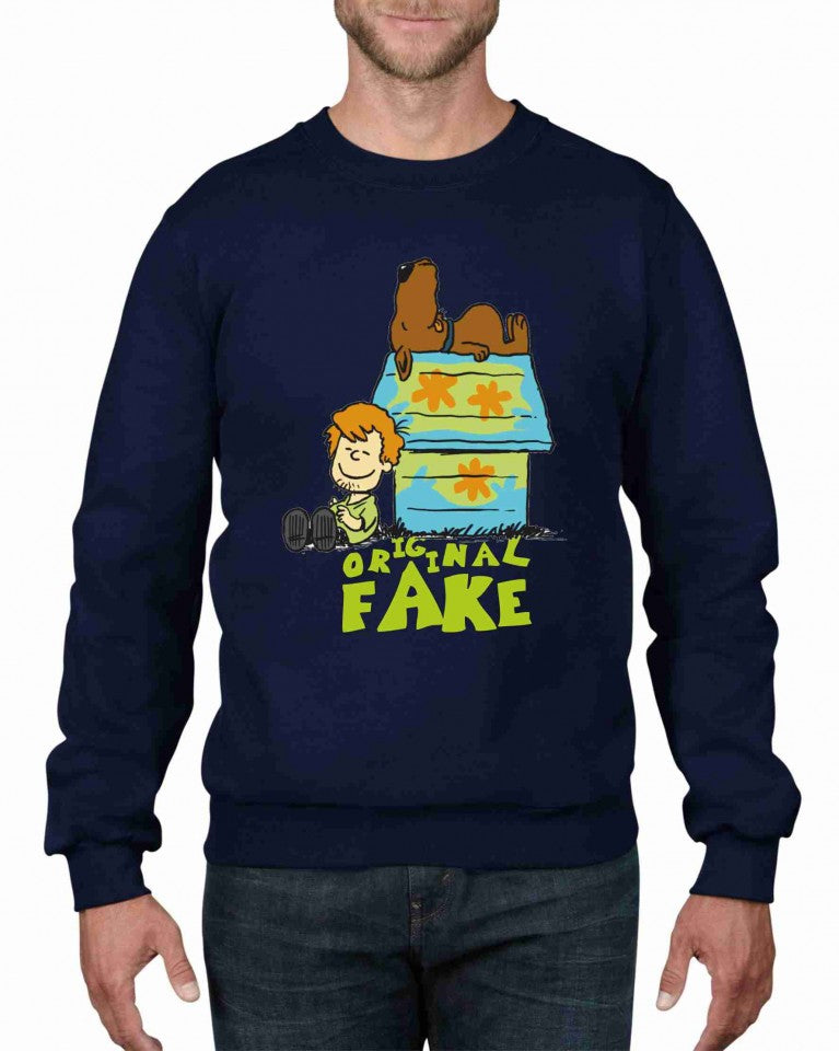 Felpa girocollo Fashion ORIGINALFAKE